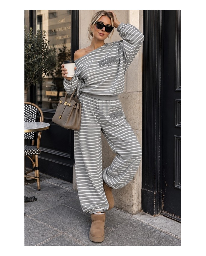 Ensemble cocooning "Iconic" gris Lina