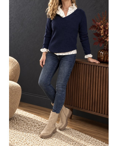 Bottines hautes beige Esmée