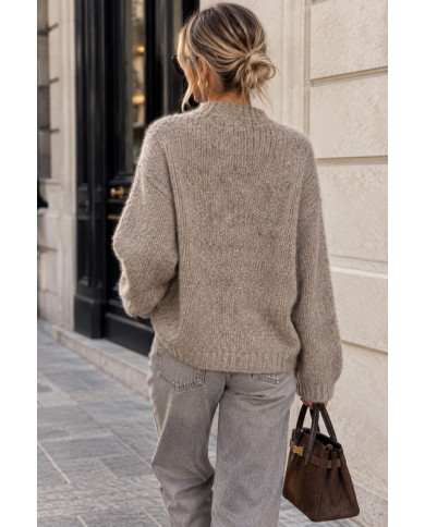 Pull doux et bien chaud taupe