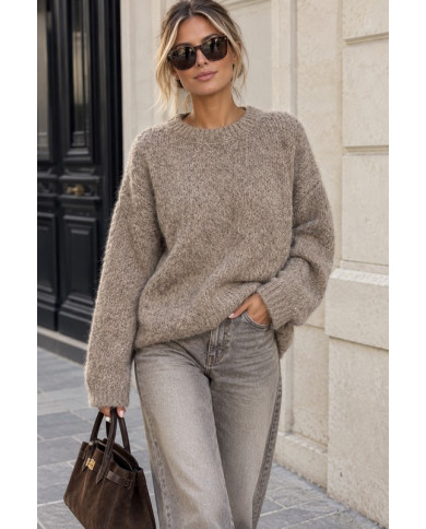 Pull doux et bien chaud taupe