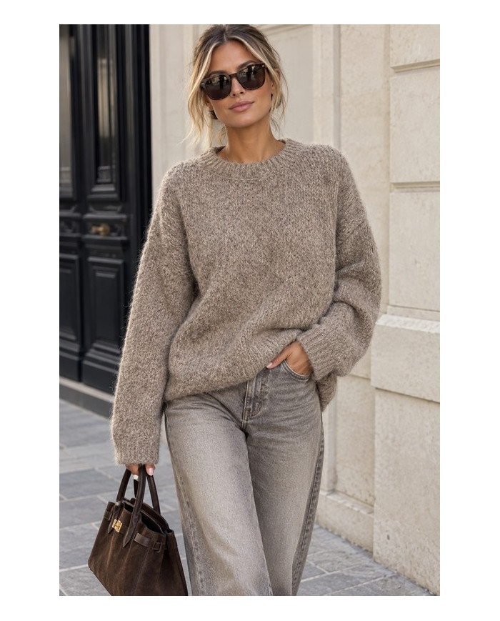 Pull doux et bien chaud taupe