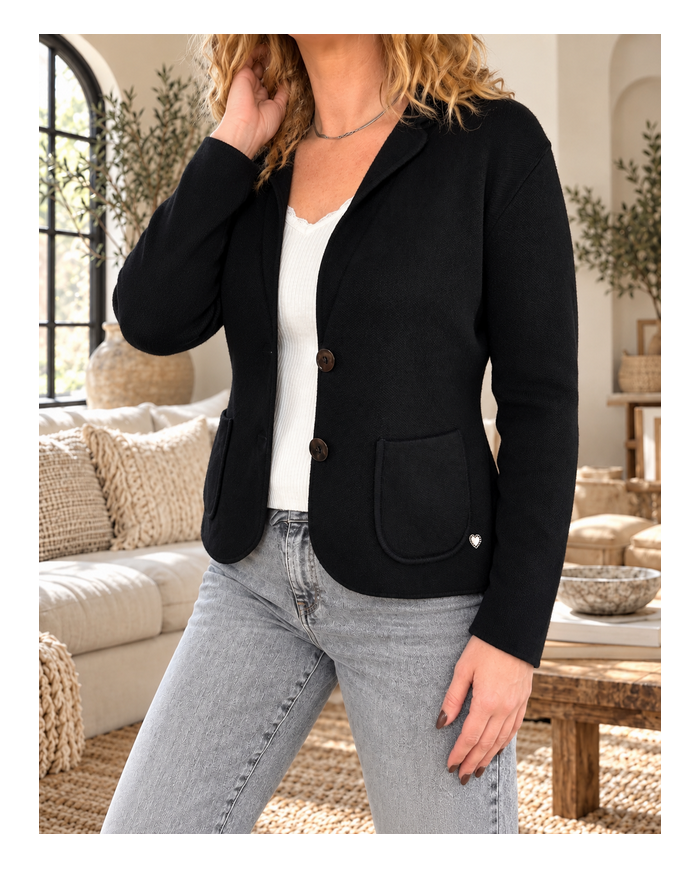 Veste toute douce noire