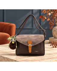 Sac bandoulière cartable bordeaux Fanfan