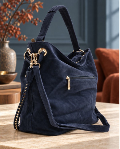 Sac à main bleu marine Soline