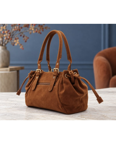 Sac en daim camel Louna