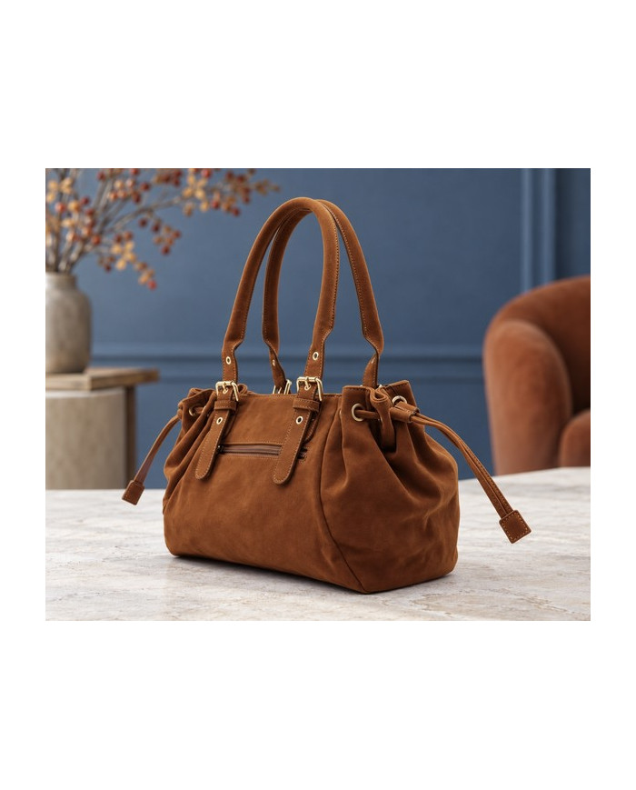 Sac en daim camel Louna