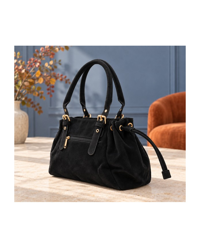 Sac en daim Charly noir