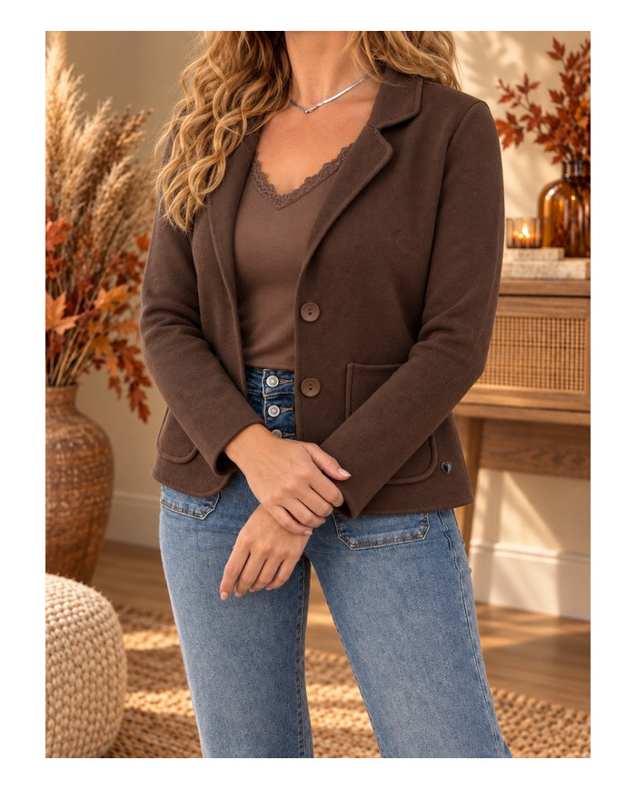 Veste toute douce chocolat