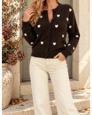 Pull doudou bordeaux "Bohème"