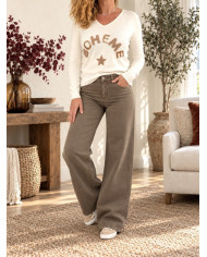 Pantalon large choco medium Tino