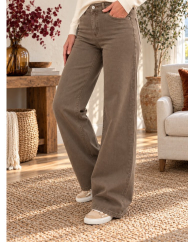 Pantalon large choco medium Tino