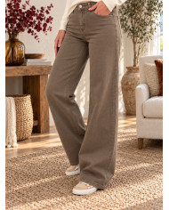 Pantalon large choco medium Tino