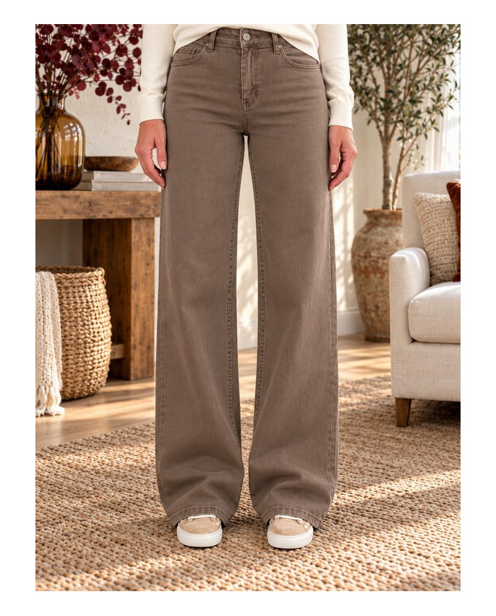 Pantalon large choco medium Tino