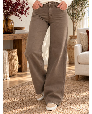 Pantalon large choco medium Tino