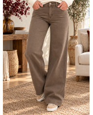 Pantalon large choco medium Tino