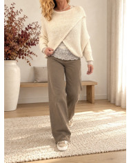 Boléro croisé beige