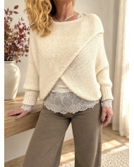 Boléro croisé beige
