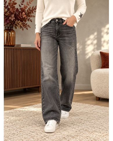 Jean wide leg gris used Benji