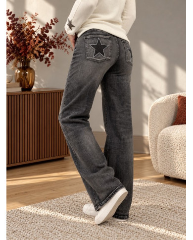 Jean wide leg gris used Benji