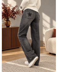 Jean wide leg gris used Benji