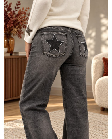 Jean wide leg gris used Benji