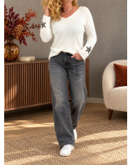 Jean wide leg gris used Benji