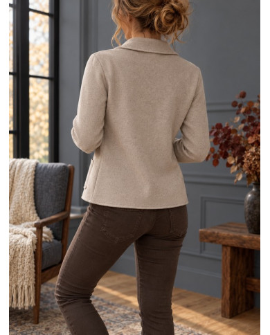 Veste toute douce beige