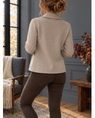 Veste toute douce beige
