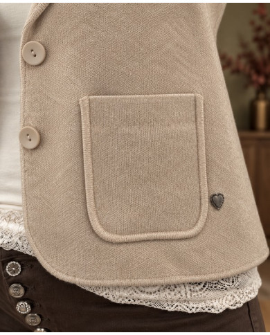 Veste toute douce beige