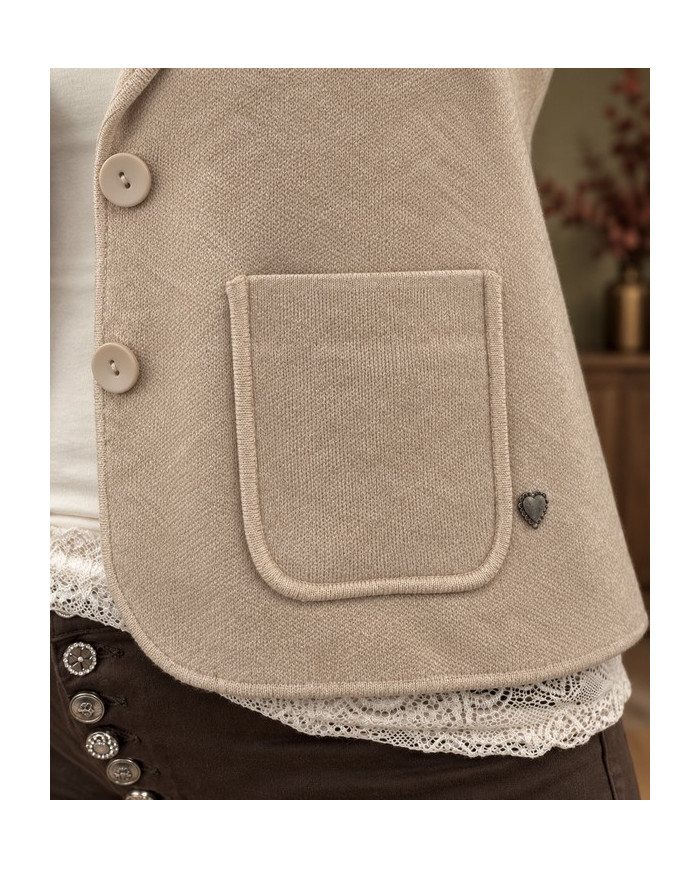 Veste toute douce beige