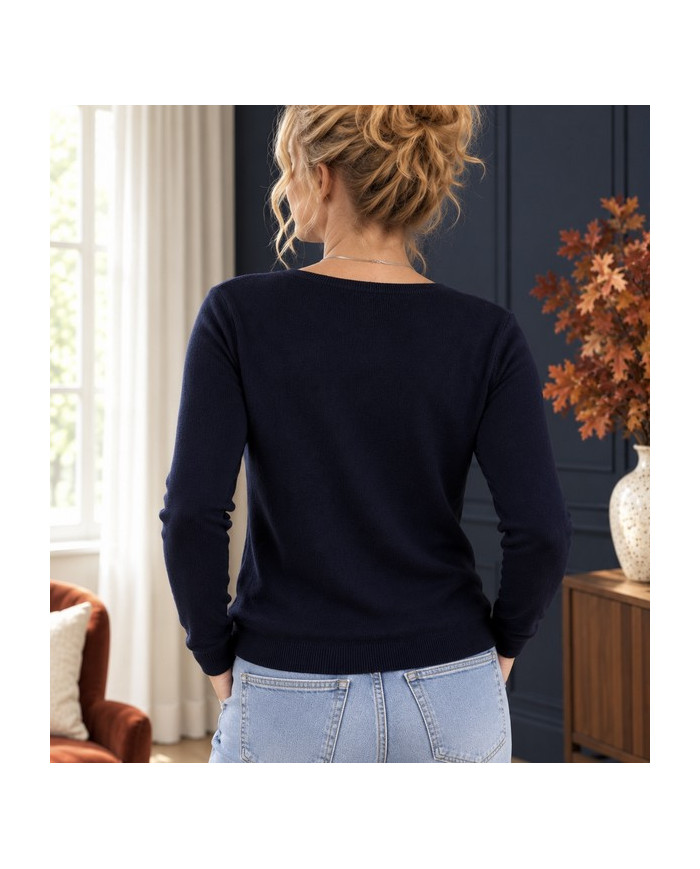 Pull bleu marine "Rock"