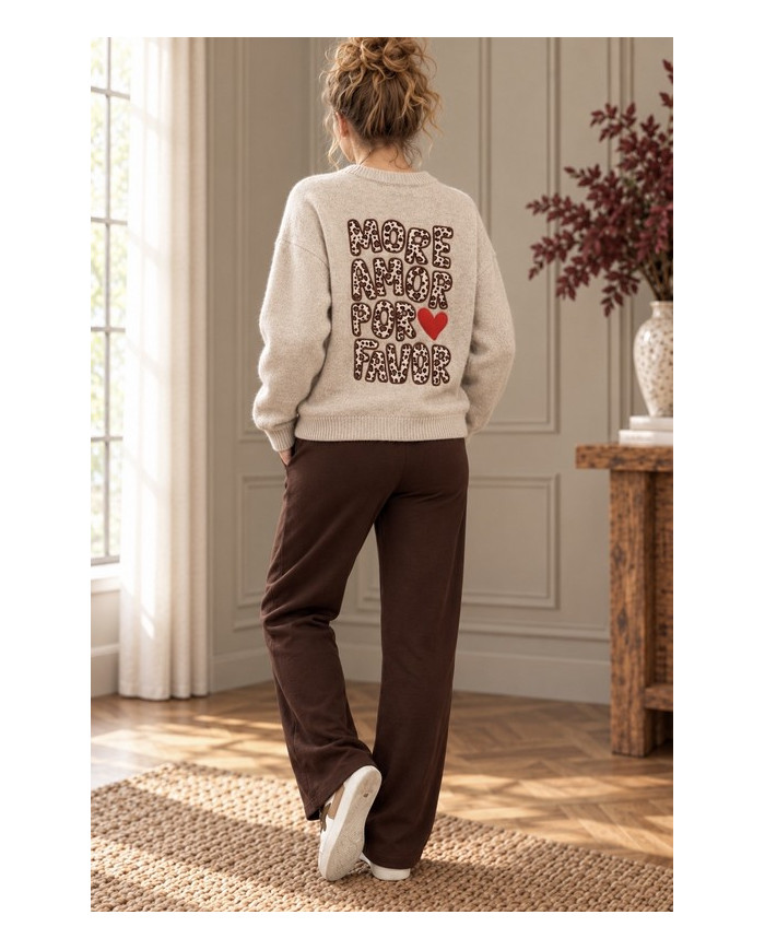 Pantalon de jogg marron chocolat Amael