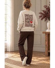 Pantalon de jogg marron chocolat Amael