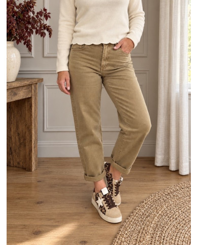 Jean boyfriend beige taupe Alex