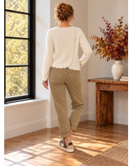 Jean boyfriend beige taupe Alex