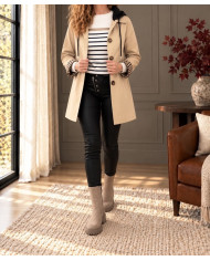 Trench beige avec capuche Willie