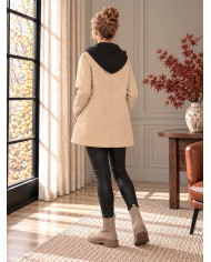 Trench beige avec capuche Willie