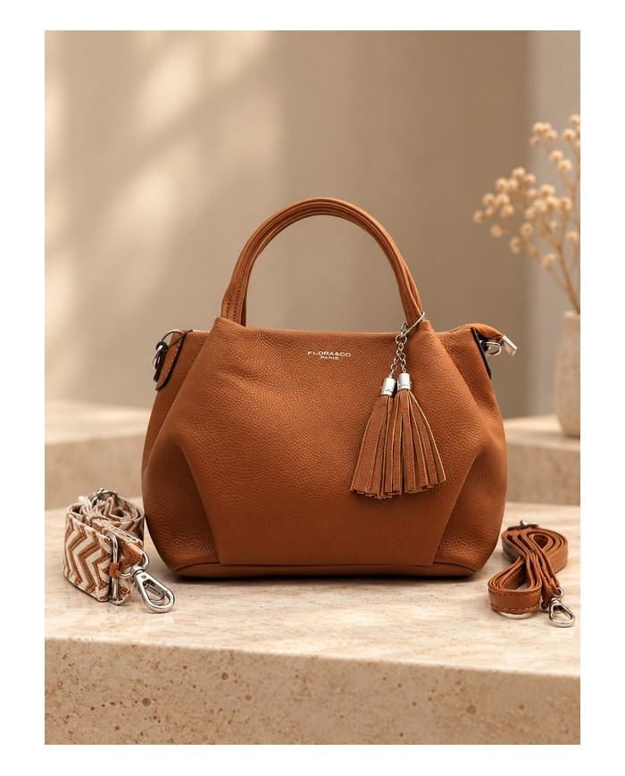 Petit sac à main camel Karia