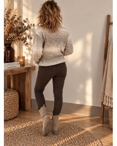 Pull automnal taupe