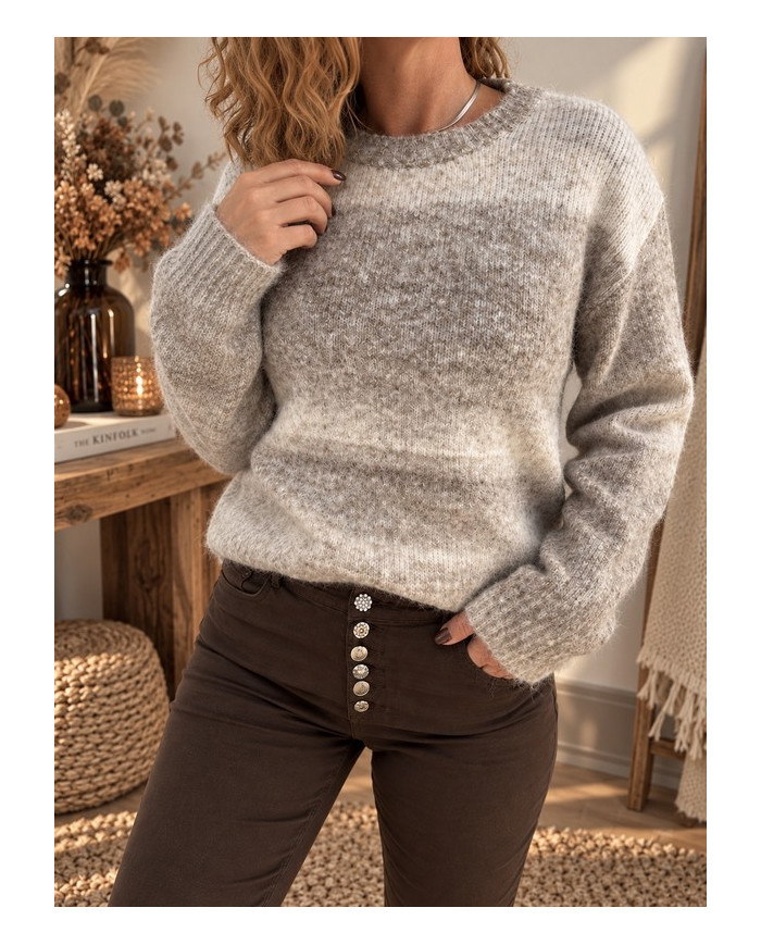 Pull automnal taupe