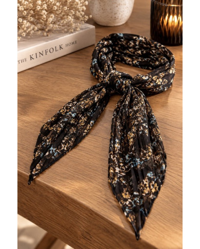 Ceinture foulard brown & blue