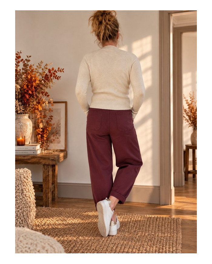 Pantalon ballon bordeaux