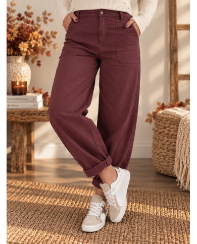 Pantalon ballon bordeaux