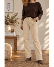 Pantalon velours beige Billy