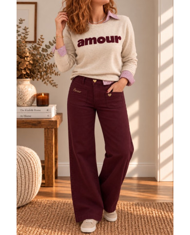 Pantalon bordeaux Harry
