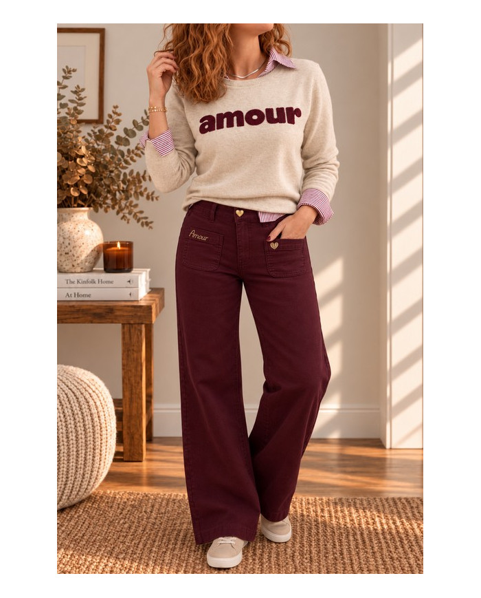 Pantalon bordeaux Harry