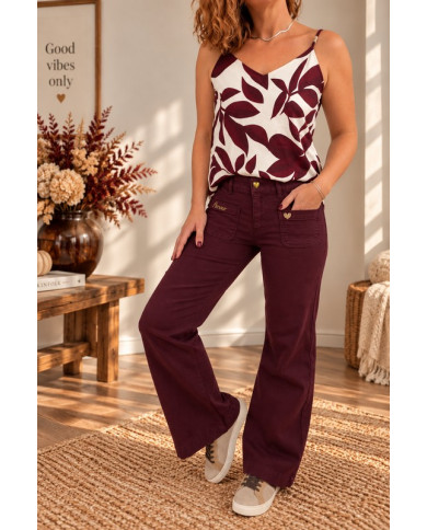 Pantalon bordeaux Harry