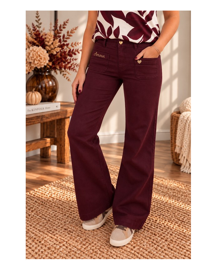 Pantalon bordeaux Harry