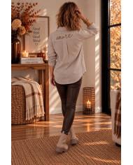 Top dentelle cachemire / sous pull
