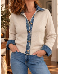 Pull "Smile" rouille terracotta